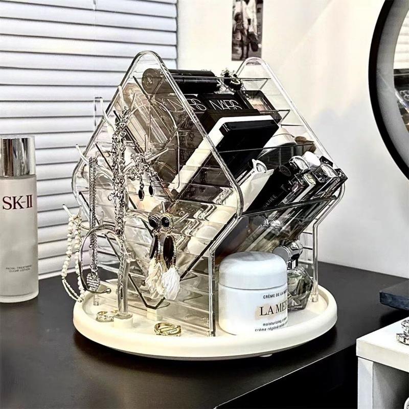 Luxury Cosmetics Storage Box Makeup Lipstick Organizer Rotating Dressing Table Cosmetics Storage Shelf Rack Large Capacity Home прозорий
Luxury Cosmetics Storage Box Makeup Lipstick Organizer Rotating Dressing Table Cosmetics Storage Shelf Rack Large Capacity Home прозорий
