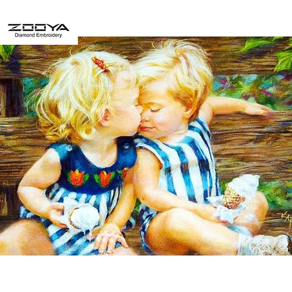 ZOOYA DIY 3D Круглый Бриллиант Живопись 2 Дети Вышивка Крестик Сшив Домашний декор 
ZOOYA DIY 3D Круглый Бриллиант Живопись 2 Дети Вышивка Крестик Сшив Домашний декор