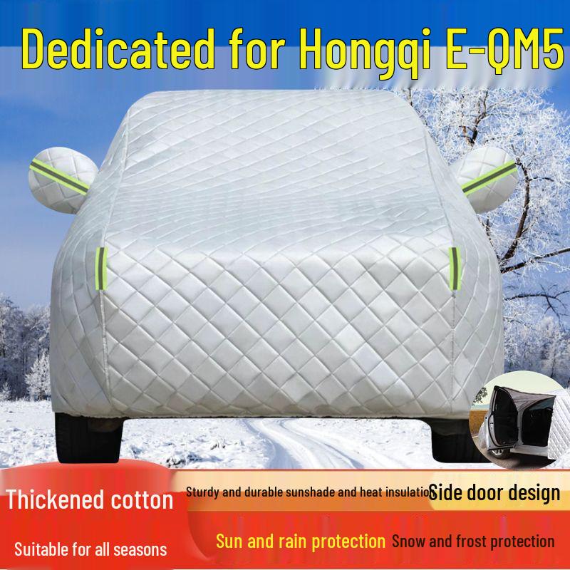 Universal Insulated Car Cover: Red Flag E-QM5 - Sun & Rain Protection, Heat Insulation, Thick Shade Cloth, Full Exterior Coverage. Hongqi E-QM5
Universal Insulated Car Cover: Red Flag E-QM5 - Sun & Rain Protection, Heat Insulation, Thick Shade Cloth, Full Exterior Coverage. Hongqi E-QM5