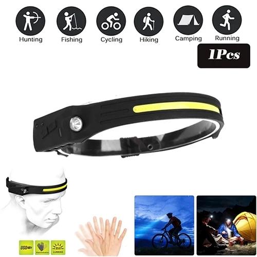 COB LED Headlamp USB Rechargeable Sensor Head Flashlight Built-in 1200mAh Battery Outdoor Camping Fishing Headlight Lantern
COB LED Headlamp USB Rechargeable Sensor Head Flashlight Built-in 1200mAh Battery Outdoor Camping Fishing Headlight Lantern