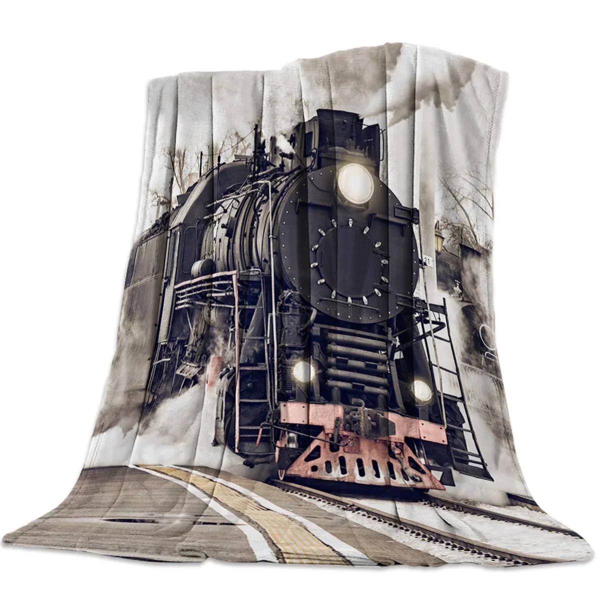 Flannel Blankets The Steam Age Of Old Trains Blanket Cushion Warm Throws on Sofa Bed Home Bedspread Travel Fleece Blanket Queen 75x90cm
Flannel Blankets The Steam Age Of Old Trains Blanket Cushion Warm Throws on Sofa Bed Home Bedspread Travel Fleece Blanket Queen 75x90cm