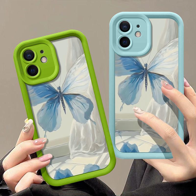 Для iPhone 15 Pro Max 14 Plus 13 12 Pro 11 XS XR 8 7 чехол для телефона с синим принтом бабочки противоударный матовый мягкий силиконовый чехол из ТПУ
Для iPhone 15 Pro Max 14 Plus 13 12 Pro 11 XS XR 8 7 чехол для телефона с синим принтом бабочки противоударный матовый мягкий силиконовый чехол из ТПУ