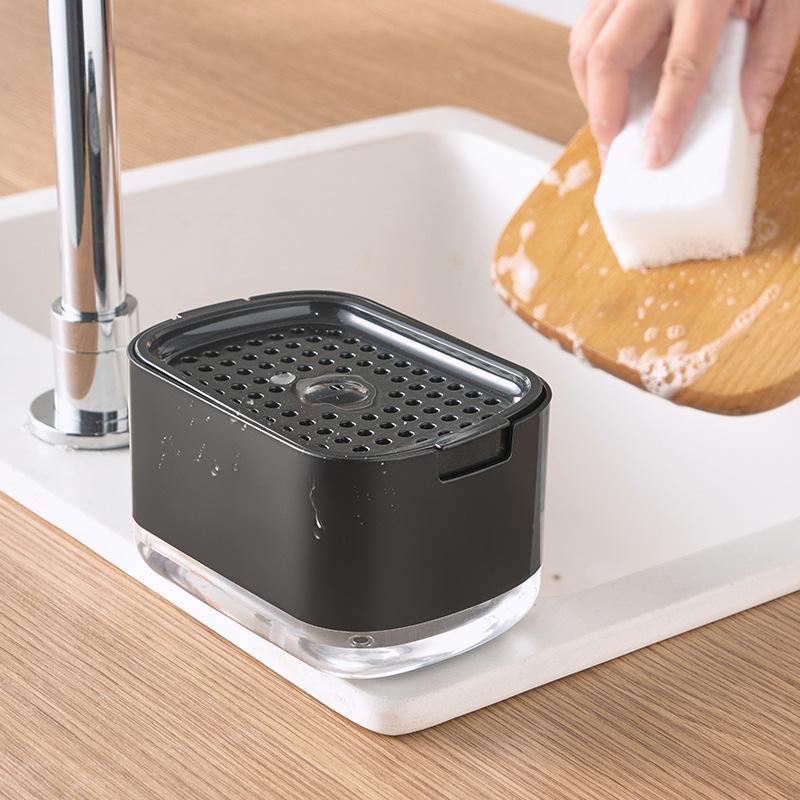 Manual Liquid Soap Dispenser Dish Soap Dispenser with Sponge Holder Press Type Cleaning Liquid Container Kitchen Accessories
Manual Liquid Soap Dispenser Dish Soap Dispenser with Sponge Holder Press Type Cleaning Liquid Container Kitchen Accessories