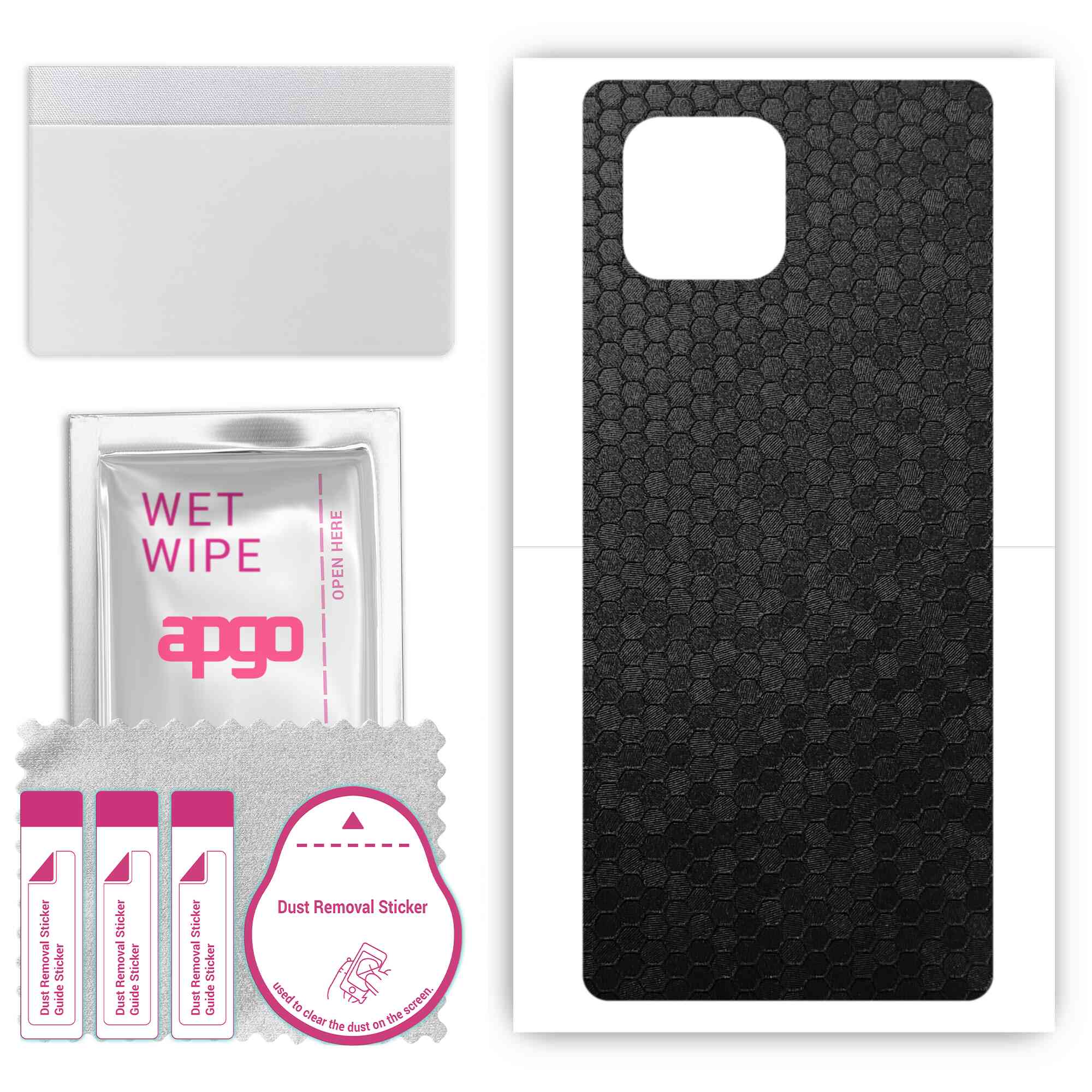 apgo Protective Skin Sticker for the back compatible with Motorola Edge Lite, Wrap Film, Foil, Vinyl - Pattern Black Honeycomb
apgo Protective Skin Sticker for the back compatible with Motorola Edge Lite, Wrap Film, Foil, Vinyl - Pattern Black Honeycomb