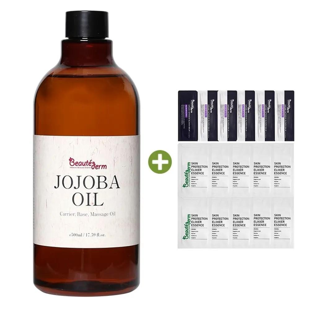 BEAUTEDERM Jojoba Oil 500ml + 35ml Best Sample Soothing, Moisturizing, Skin Defense, Sebum Control
BEAUTEDERM Jojoba Oil 500ml + 35ml Best Sample Soothing, Moisturizing, Skin Defense, Sebum Control