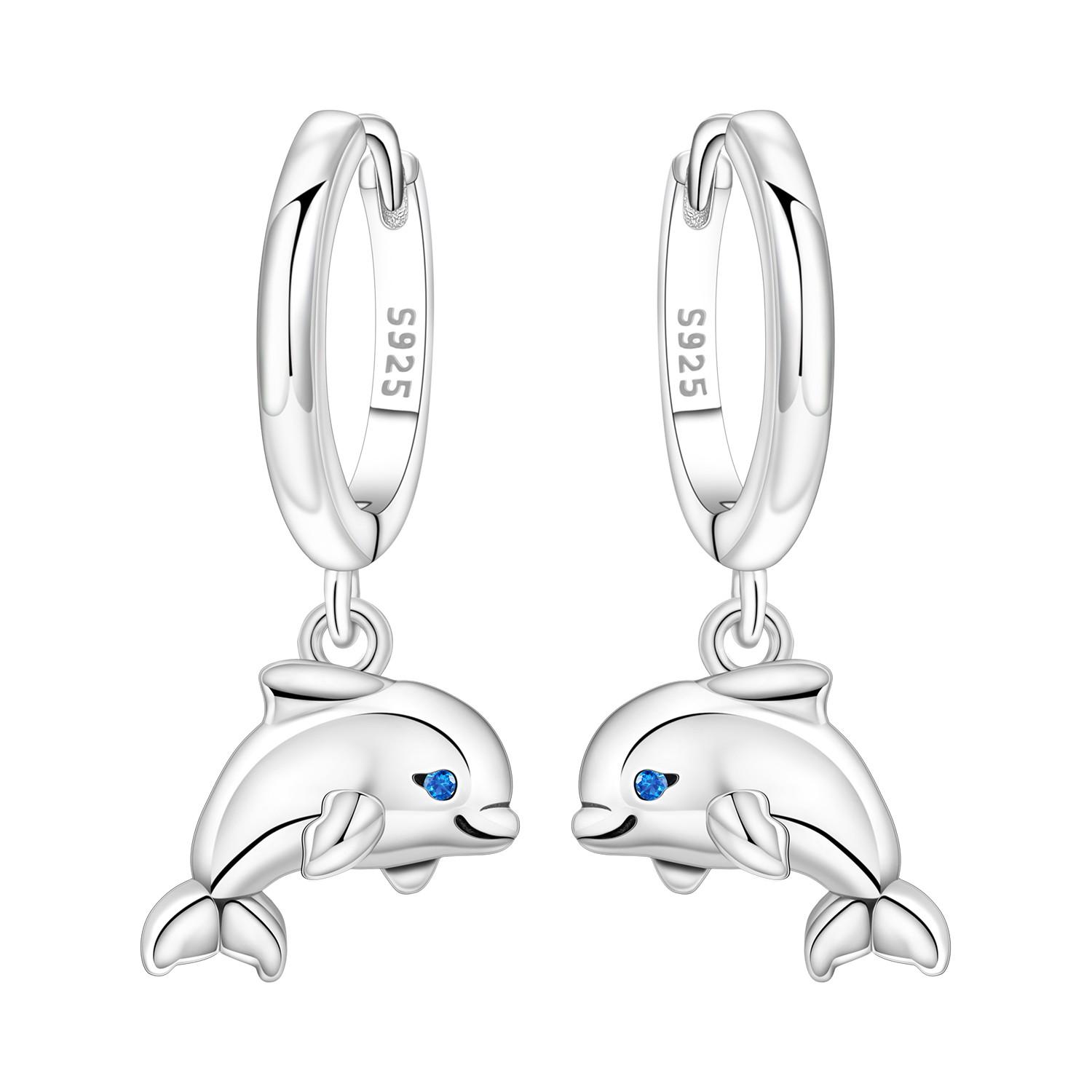 925 Silver Dolphin Ocean Animal Drop Earrings Women Earrings Charm Trendy Party Jewelry Wedding Anniversary Gift
925 Silver Dolphin Ocean Animal Drop Earrings Women Earrings Charm Trendy Party Jewelry Wedding Anniversary Gift