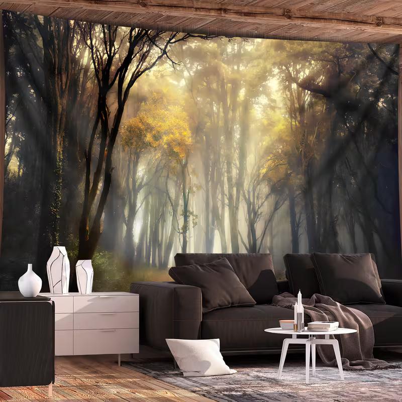 2D Magical Woodland Tapestry Dark Forest with Golden Light Wall Hanging 47.2x31.5inch/120*80cm
2D Magical Woodland Tapestry Dark Forest with Golden Light Wall Hanging 47.2x31.5inch/120*80cm