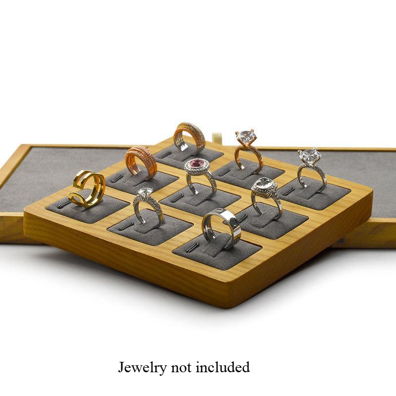 Solid Wood Ring Display Tray 9 Slots Jewelry Tray Japanese Style Display Props
Solid Wood Ring Display Tray 9 Slots Jewelry Tray Japanese Style Display Props
