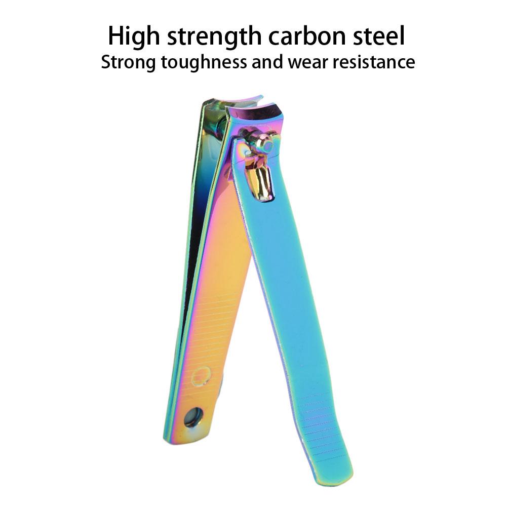 Plated Nail Clipper Carbon Steel Gradient Color Fashionable Nail Trimmer Cutter Manicure Tool
Plated Nail Clipper Carbon Steel Gradient Color Fashionable Nail Trimmer Cutter Manicure Tool