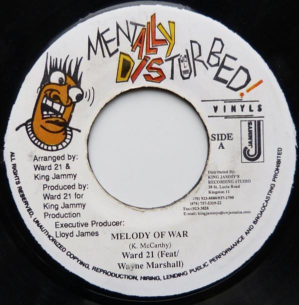 7-дюймовая пластинка WARD 21, WAYNE MARSHALL - Melody Of War НИКАКОЙ Психически расстроенный 1999 Ямайка Регги, Ска и Даб Б/У
7-дюймовая пластинка WARD 21, WAYNE MARSHALL - Melody Of War НИКАКОЙ Психически расстроенный 1999 Ямайка Регги, Ска и Даб Б/У