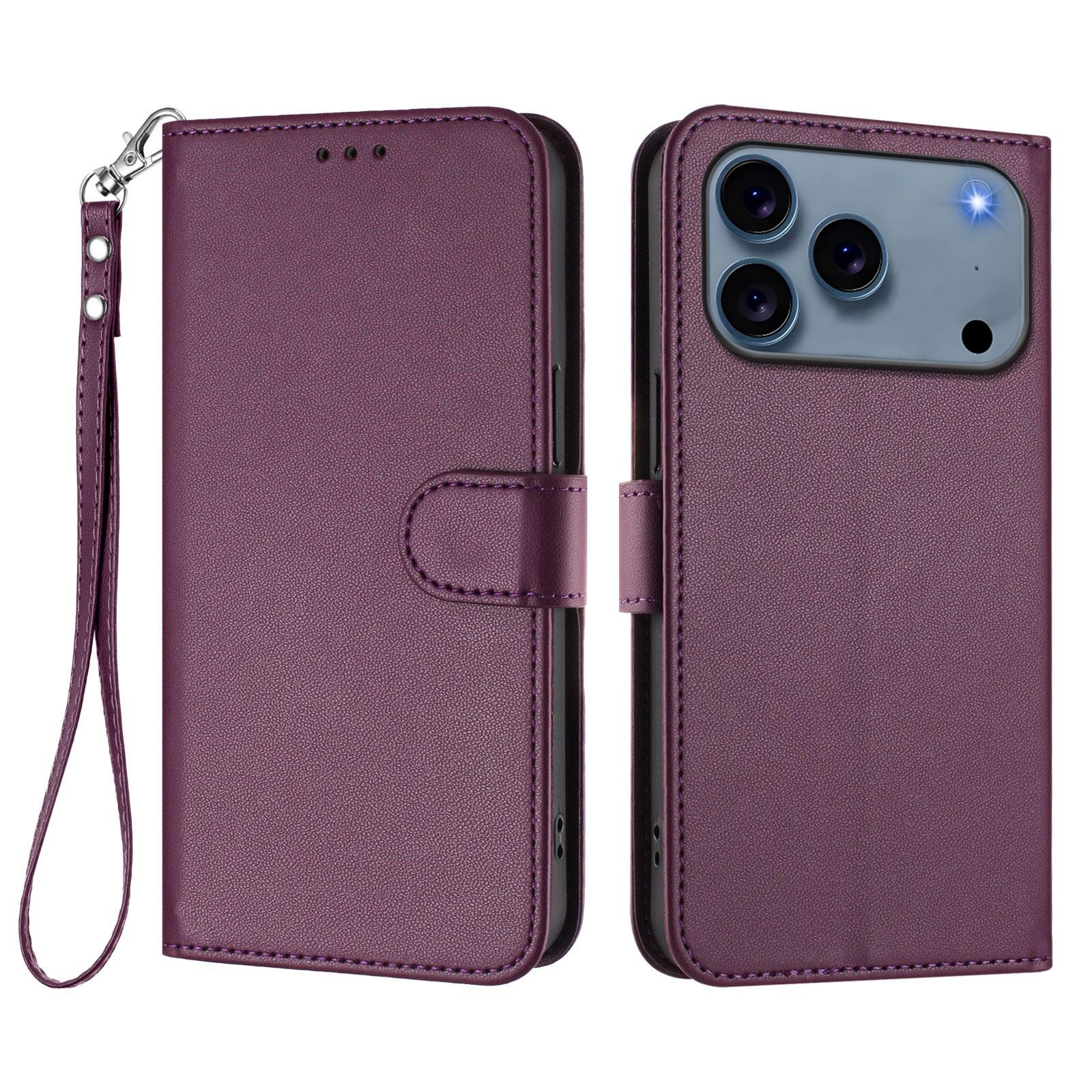 For iPhone 17 Pro Leather Case Wallet Stand Phone Cover with Wrist Strap Purple
For iPhone 17 Pro Leather Case Wallet Stand Phone Cover with Wrist Strap Purple
