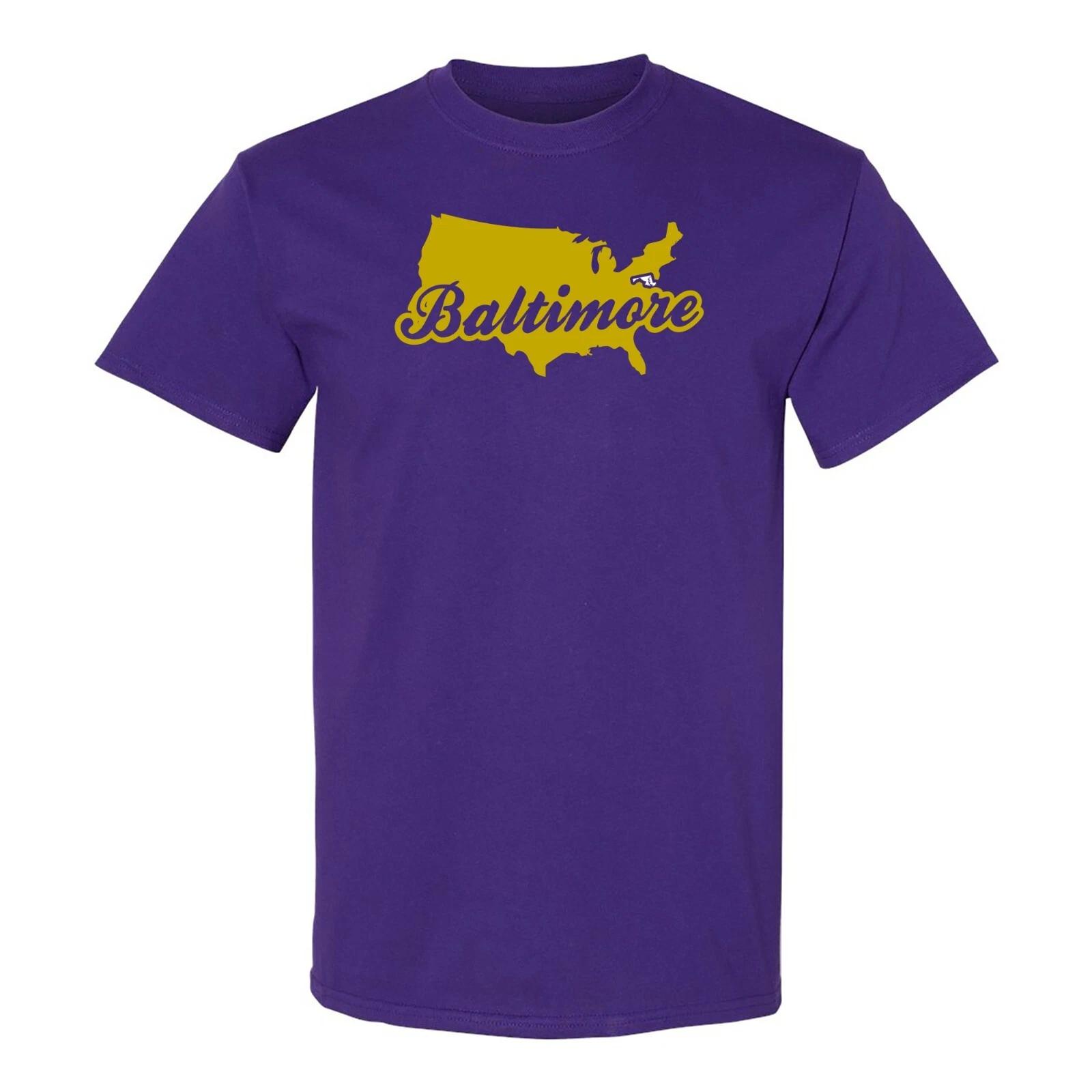 Baltimore USA Script - Football Team Colors Sports T-Shirt - Purple XL
Baltimore USA Script - Football Team Colors Sports T-Shirt - Purple XL