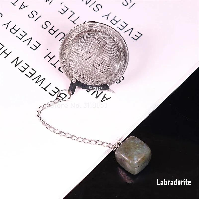 New Natural Crystal Square Stone 304 Stainless Steel Tea Infuser Mesh Filter with Chain Tea Strainer Teapot Spice Seasoning Ball
New Natural Crystal Square Stone 304 Stainless Steel Tea Infuser Mesh Filter with Chain Tea Strainer Teapot Spice Seasoning Ball