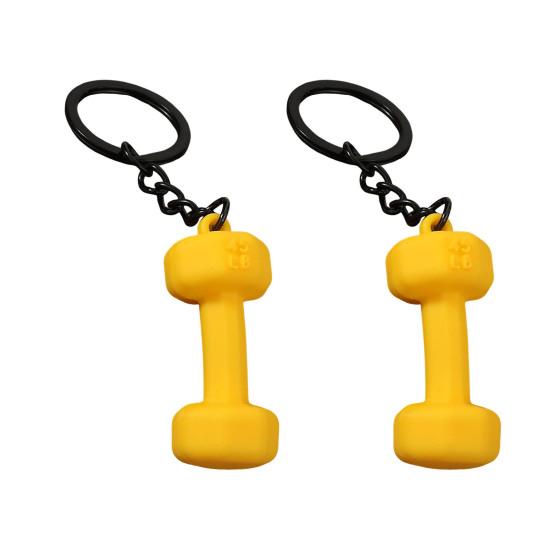 2Pcs Keychain Pendant Zinc Alloy Texture Dumbbell Charm Lightweight Portable Key Holder Backpack Bag Accessory
2Pcs Keychain Pendant Zinc Alloy Texture Dumbbell Charm Lightweight Portable Key Holder Backpack Bag Accessory