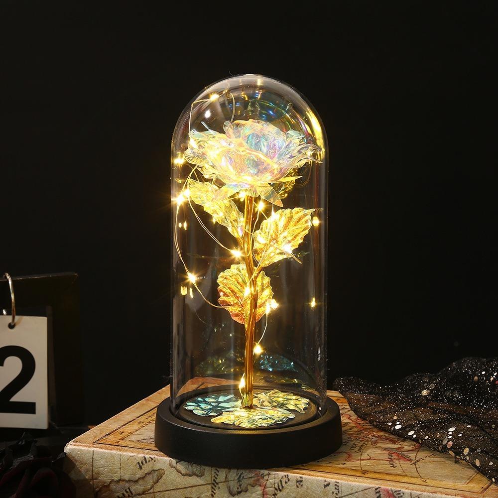 Romantic LED Flower Light Luminous Eternal Rose Lamp Creative Artificial Rose Light Wedding Decor белый
Romantic LED Flower Light Luminous Eternal Rose Lamp Creative Artificial Rose Light Wedding Decor белый