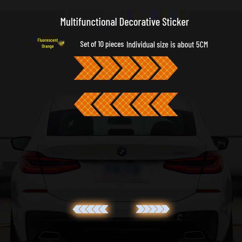 Reflective Arrow Warning Sign Sticker for Electric Motorcycles, Bicycles, and Cars No Packaging
Reflective Arrow Warning Sign Sticker for Electric Motorcycles, Bicycles, and Cars No Packaging