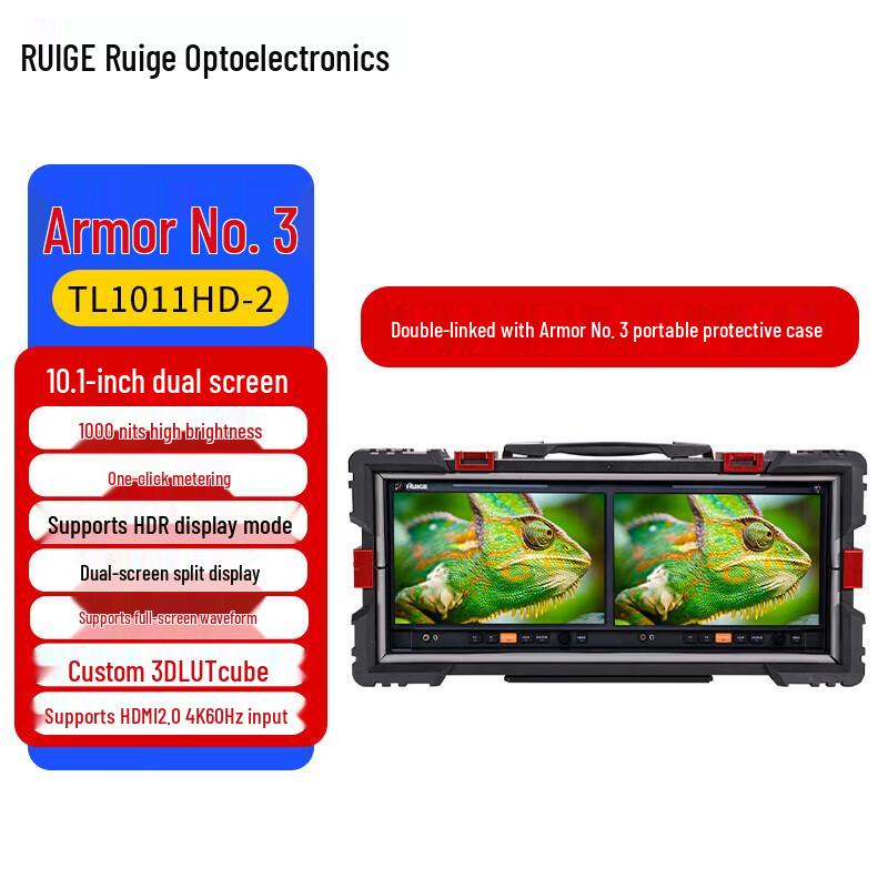 Ruige Action Armor III 10.1-inch Dual-Link HDR Field Monitor
Ruige Action Armor III 10.1-inch Dual-Link HDR Field Monitor