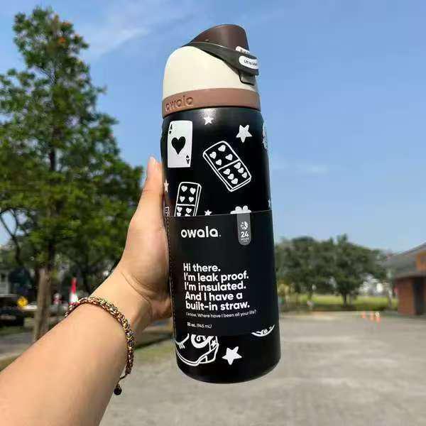 Ізольована туристична чашка для води Owala Style з нержавіючої сталі 304 32oz
Ізольована туристична чашка для води Owala Style з нержавіючої сталі 304 32oz