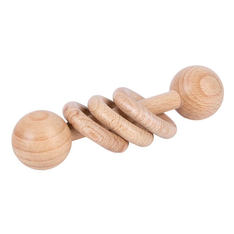 Wood Baby Rattle Teether Toy Solid Beech Early Education Puzzle for Grasping Teething 3 Rings
Wood Baby Rattle Teether Toy Solid Beech Early Education Puzzle for Grasping Teething 3 Rings