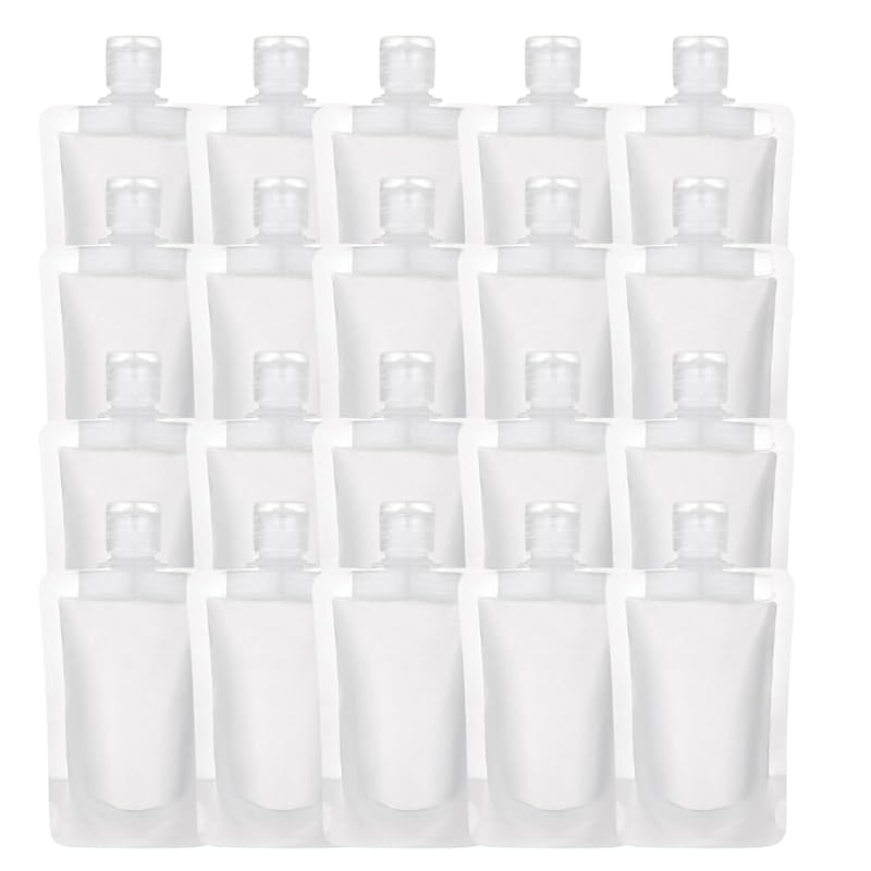 Riblind travel bottle refill bottle reuse pouch container shampoo bottle for travel small bottles Does not leak 20 piece set (50ml)
Riblind travel bottle refill bottle reuse pouch container shampoo bottle for travel small bottles Does not leak 20 piece set (50ml)