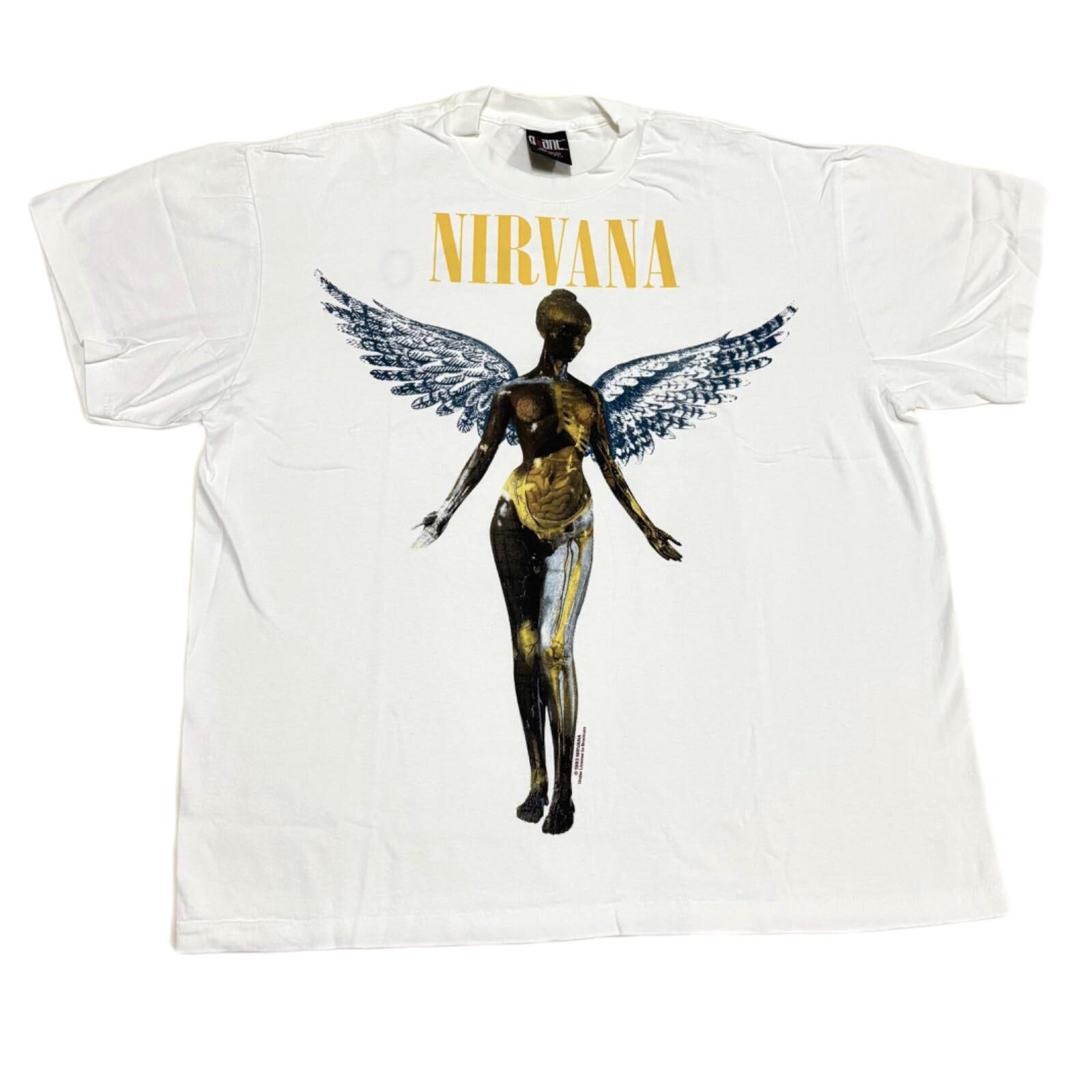 Винтажная футболка Nirvana Blue Wing In Utero Tour 1993 года, с одинарным швом, репринт. L
Винтажная футболка Nirvana Blue Wing In Utero Tour 1993 года, с одинарным швом, репринт. L