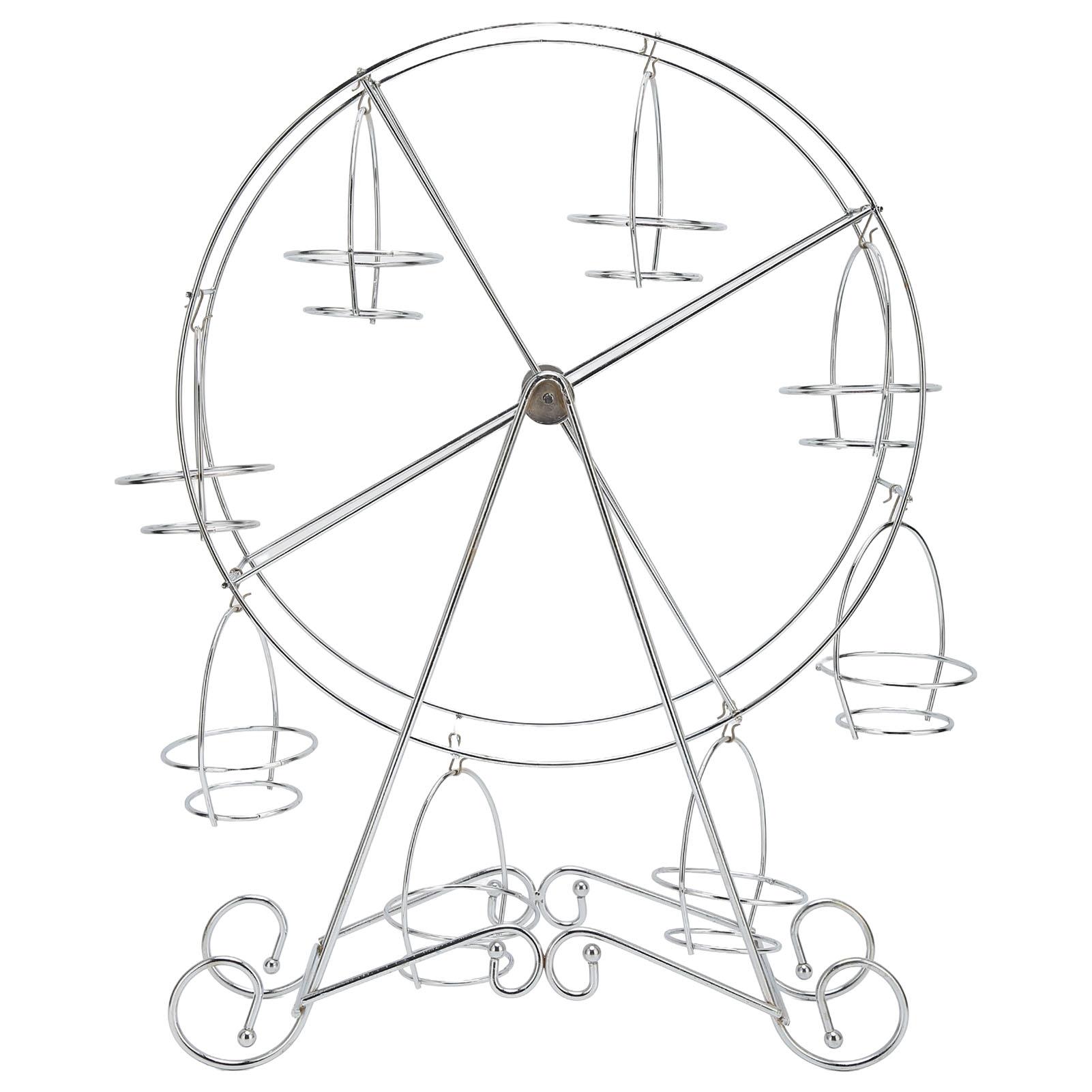 Ferris Wheel Cupcake Stand 8 Cups Dessert Carrier Display Holder for Restaurants Dessert Shops
Ferris Wheel Cupcake Stand 8 Cups Dessert Carrier Display Holder for Restaurants Dessert Shops