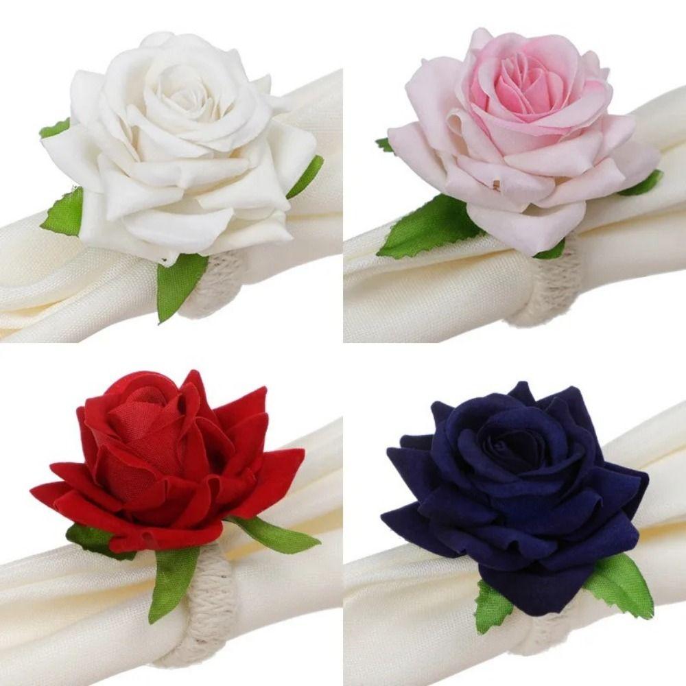 6pcs Artificial Rose Flower Towel Buckle with Rope Table Decoration Napkin Ring Valentine s Day червоний
6pcs Artificial Rose Flower Towel Buckle with Rope Table Decoration Napkin Ring Valentine s Day червоний