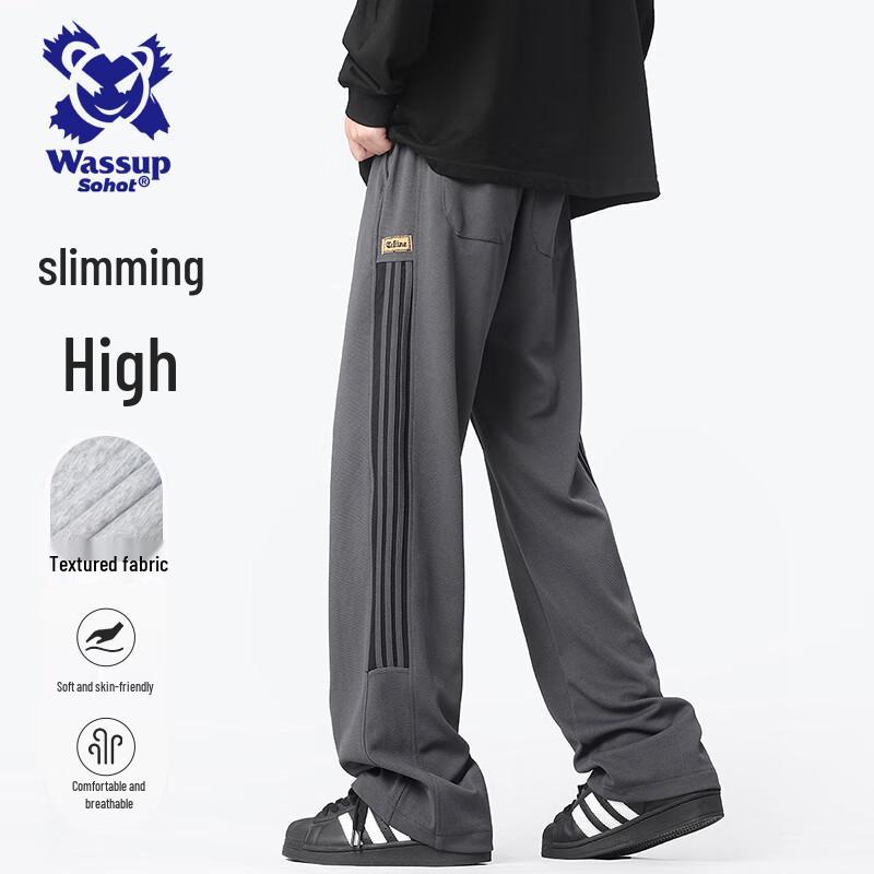 Wassup Sohot Men s High Street Vertical Stripe Wide-Leg Straight Pants 4XL
Wassup Sohot Men s High Street Vertical Stripe Wide-Leg Straight Pants 4XL