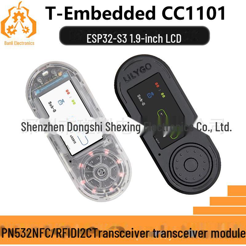 ESP32-S3 LCD Development Board with T-Embed-CC1101 & PN532, Compatible with LILYGO, 1.9-inch Display
ESP32-S3 LCD Development Board with T-Embed-CC1101 & PN532, Compatible with LILYGO, 1.9-inch Display