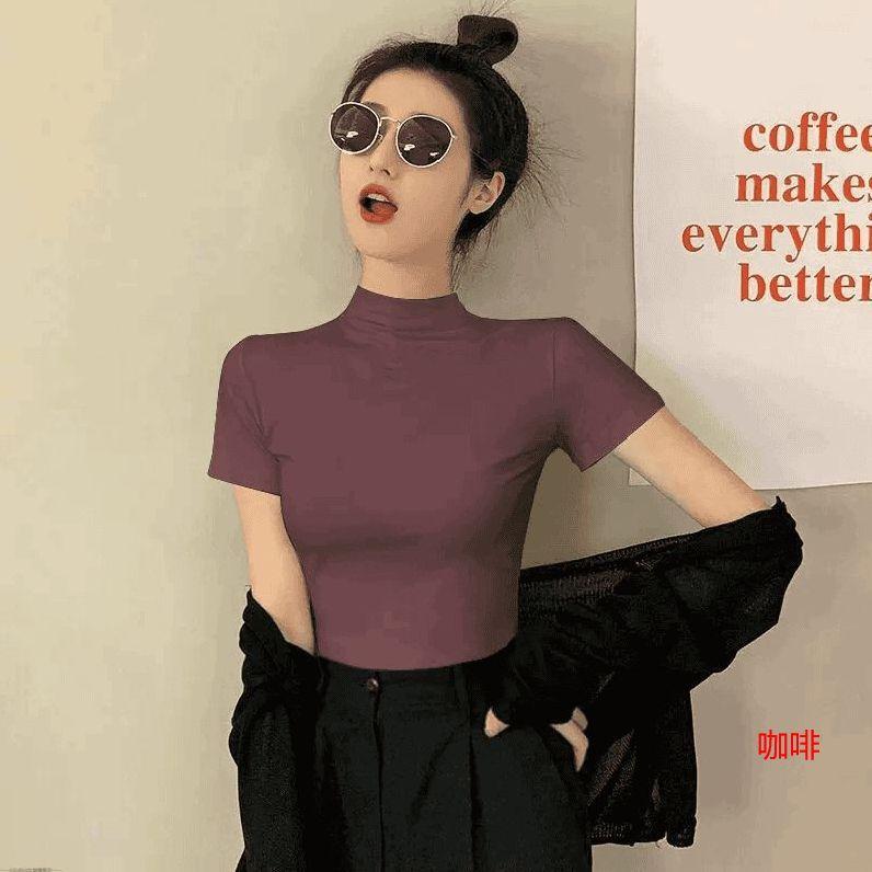 White short-sleeved T-shirt women s spring and summer 2025 new half-turtleneck temperament slim-fitting half-sleeved t-shirt bottoming shirt top M белый
White short-sleeved T-shirt women s spring and summer 2025 new half-turtleneck temperament slim-fitting half-sleeved t-shirt bottoming shirt top M белый