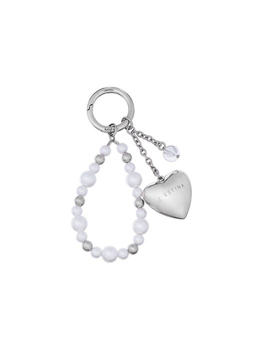 J.ESTINA J.LETTER Heart Pearl Keyring SI (JEACEA5BS975SI360) single type
J.ESTINA J.LETTER Heart Pearl Keyring SI (JEACEA5BS975SI360) single type