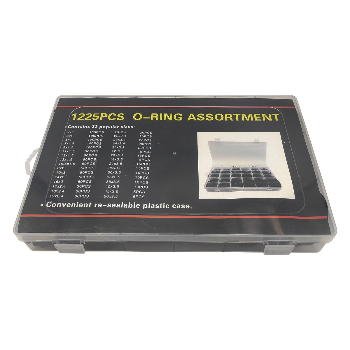 1225 шт., 32 размера, универсальный автомобильный комплект из нитрильной силиконовой резины, уплотнительное кольцо, уплотнительное кольцо, ремонтный комплект из NBR, комплект уплотнительных прокладок
1225 шт., 32 размера, универсальный автомобильный комплект из нитрильной силиконовой резины, уплотнительное кольцо, уплотнительное кольцо, ремонтный комплект из NBR, комплект уплотнительных прокладок