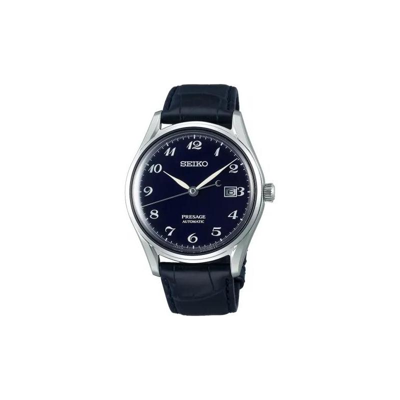 SEIKO Presage series 30m waterproof automatic/manual mechanical movement crocodile leather strap 39.5mm men s watch blue dial SJE077J1
SEIKO Presage series 30m waterproof automatic/manual mechanical movement crocodile leather strap 39.5mm men s watch blue dial SJE077J1