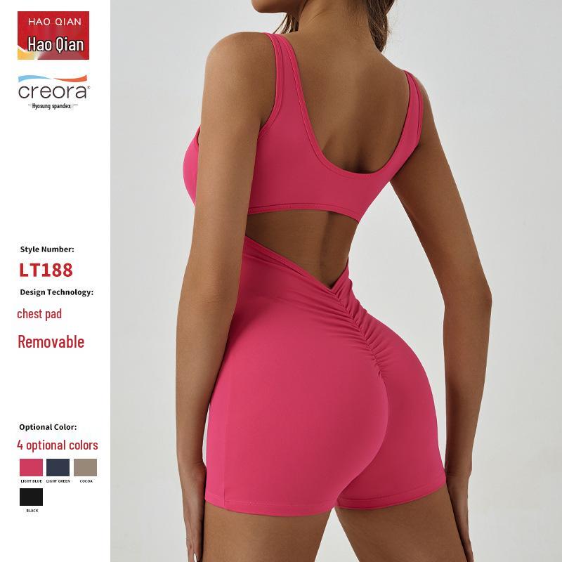European & American Women s Sleeveless Yoga Jumpsuit with Chest Pads, Tummy Tuck Pleats, and Beautiful Back Design Small чорний
European & American Women s Sleeveless Yoga Jumpsuit with Chest Pads, Tummy Tuck Pleats, and Beautiful Back Design Small чорний