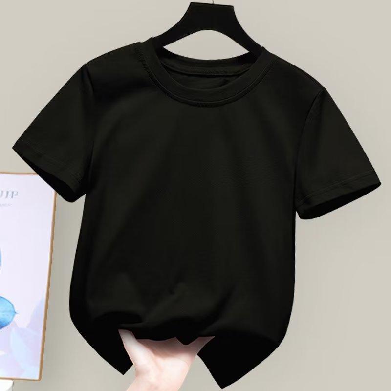 Детская хлопковая футболка, летняя, с коротким рукавом, однотонная, базовая повседневная детская одежда 3-8 лет, качество класса А, простой дизайн 160 чёрный
Детская хлопковая футболка, летняя, с коротким рукавом, однотонная, базовая повседневная детская одежда 3-8 лет, качество класса А, простой дизайн 160 чёрный