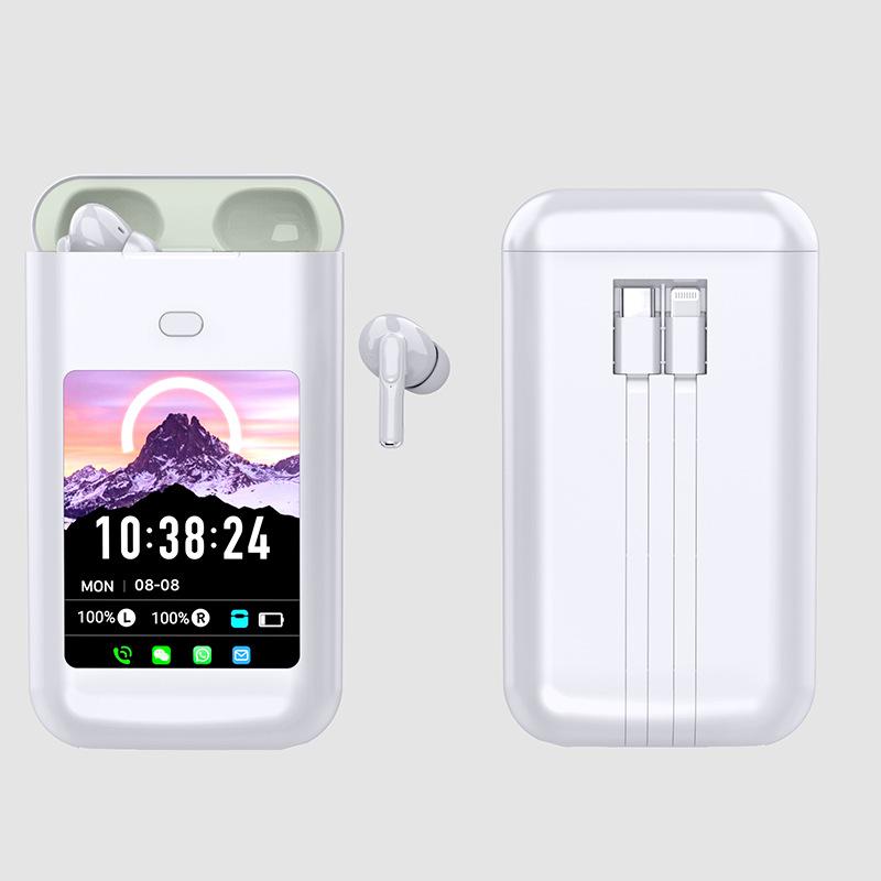 Bluetooth Пауэрбанк Цветной экран Сенсорный Внутриканальные с экраном Шумоподавление Прозрачная Bluetooth-гарнитура
Bluetooth Пауэрбанк Цветной экран Сенсорный Внутриканальные с экраном Шумоподавление Прозрачная Bluetooth-гарнитура