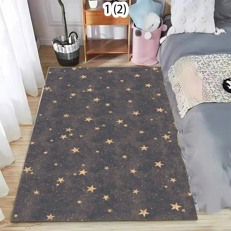 Minimalist Starry Night Area Rug Non-Slip Washable Floor Mat with Star Pattern Whimsical Celestial Carpet for Nursery Bedroom 40x60cm
Minimalist Starry Night Area Rug Non-Slip Washable Floor Mat with Star Pattern Whimsical Celestial Carpet for Nursery Bedroom 40x60cm