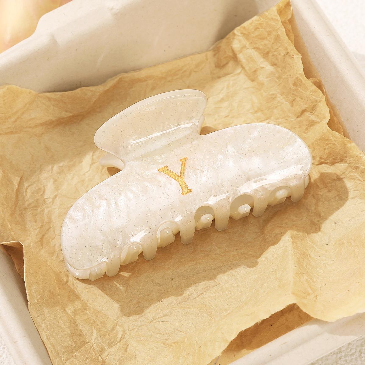 AWAYTR Gold-stitched Letter Hair Claws Fashion Acrylic Hair Clips Crab For Women Girl Gift Hair Accessories Valentine Headwear
AWAYTR Gold-stitched Letter Hair Claws Fashion Acrylic Hair Clips Crab For Women Girl Gift Hair Accessories Valentine Headwear