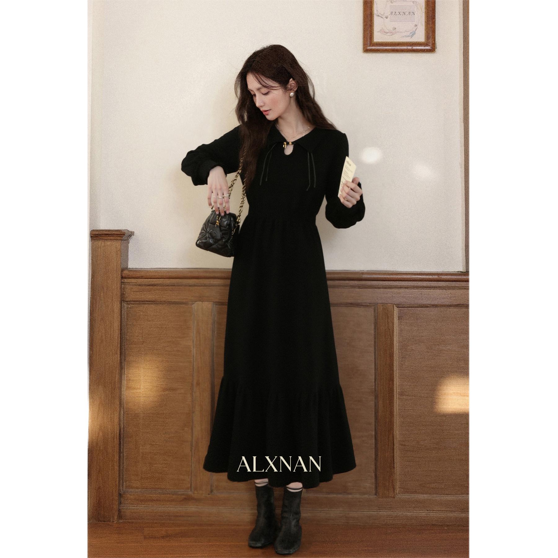 Southward Deer Manman Weiyang New Chinese Style Long-Sleeved Autumn Black Knitted Dress M
Southward Deer Manman Weiyang New Chinese Style Long-Sleeved Autumn Black Knitted Dress M