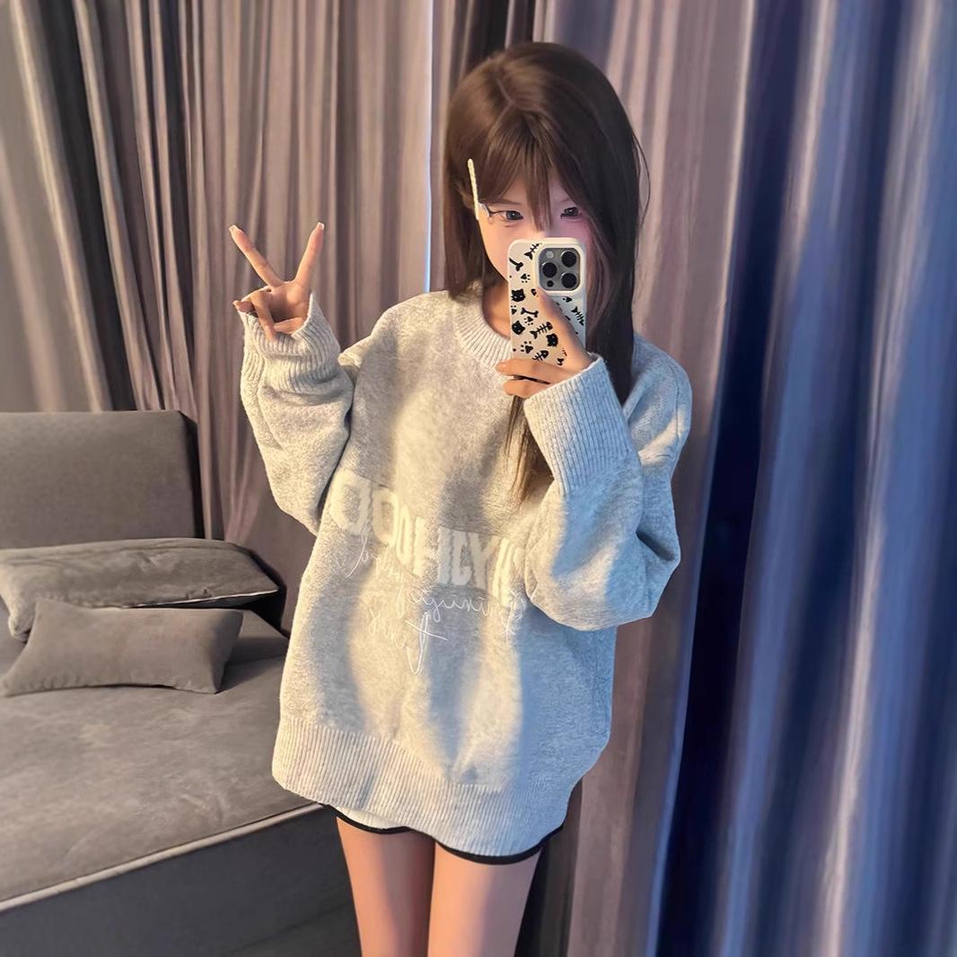 Women s Retro Letter Print Knit Sweater - Soft, Cozy, Versatile Pullover for Autumn/Winter M
Women s Retro Letter Print Knit Sweater - Soft, Cozy, Versatile Pullover for Autumn/Winter M