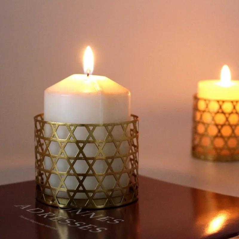 Nordic Style Candlestick Golden Geometric Hollow Iron Candlestick Creative Aromatherapy Candle Cup Home Decoration Ornament YLE613 #1
Nordic Style Candlestick Golden Geometric Hollow Iron Candlestick Creative Aromatherapy Candle Cup Home Decoration Ornament YLE613 #1