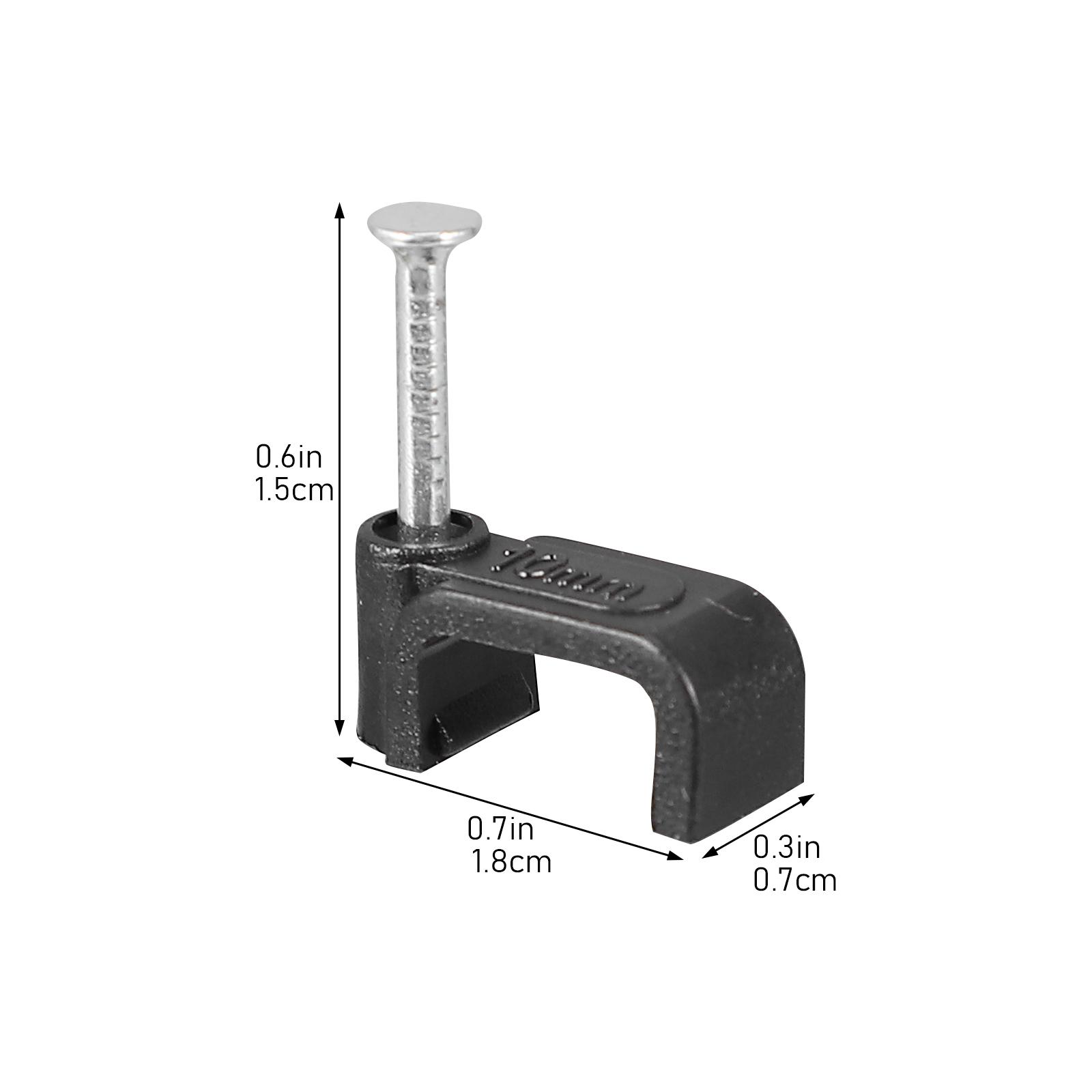 100pcs Half Black J Hooks With Steel Nails For Wire Cable Fixing Tubing Clamps Support Clamps Cable Bundle Clips Electrical
100pcs Half Black J Hooks With Steel Nails For Wire Cable Fixing Tubing Clamps Support Clamps Cable Bundle Clips Electrical