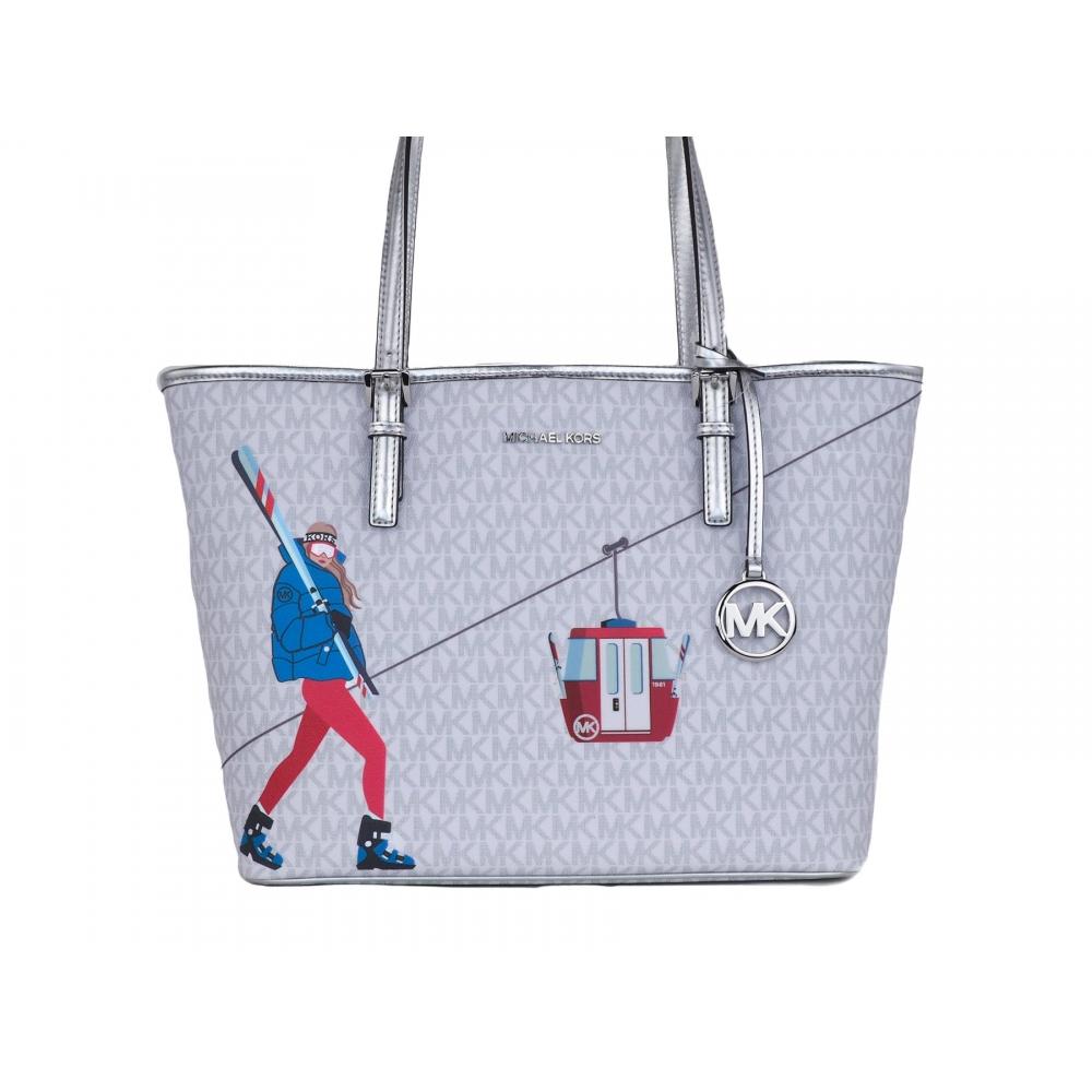 Michael Kors Jet Set Сумка-тоут на плечо из ПВХ с принтом для девочек среднего размера (Яркий женский мульти)
Michael Kors Jet Set Сумка-тоут на плечо из ПВХ с принтом для девочек среднего размера (Яркий женский мульти)