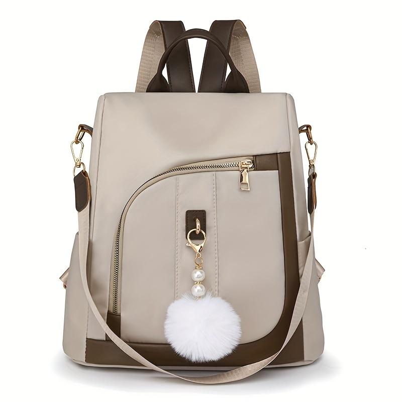 Luxury Women s Fashi Backpacks Waterproof Nyl Bag Large Capacity Daily Travel Backpack With Plush Pendant бежевый
Luxury Women s Fashi Backpacks Waterproof Nyl Bag Large Capacity Daily Travel Backpack With Plush Pendant бежевый