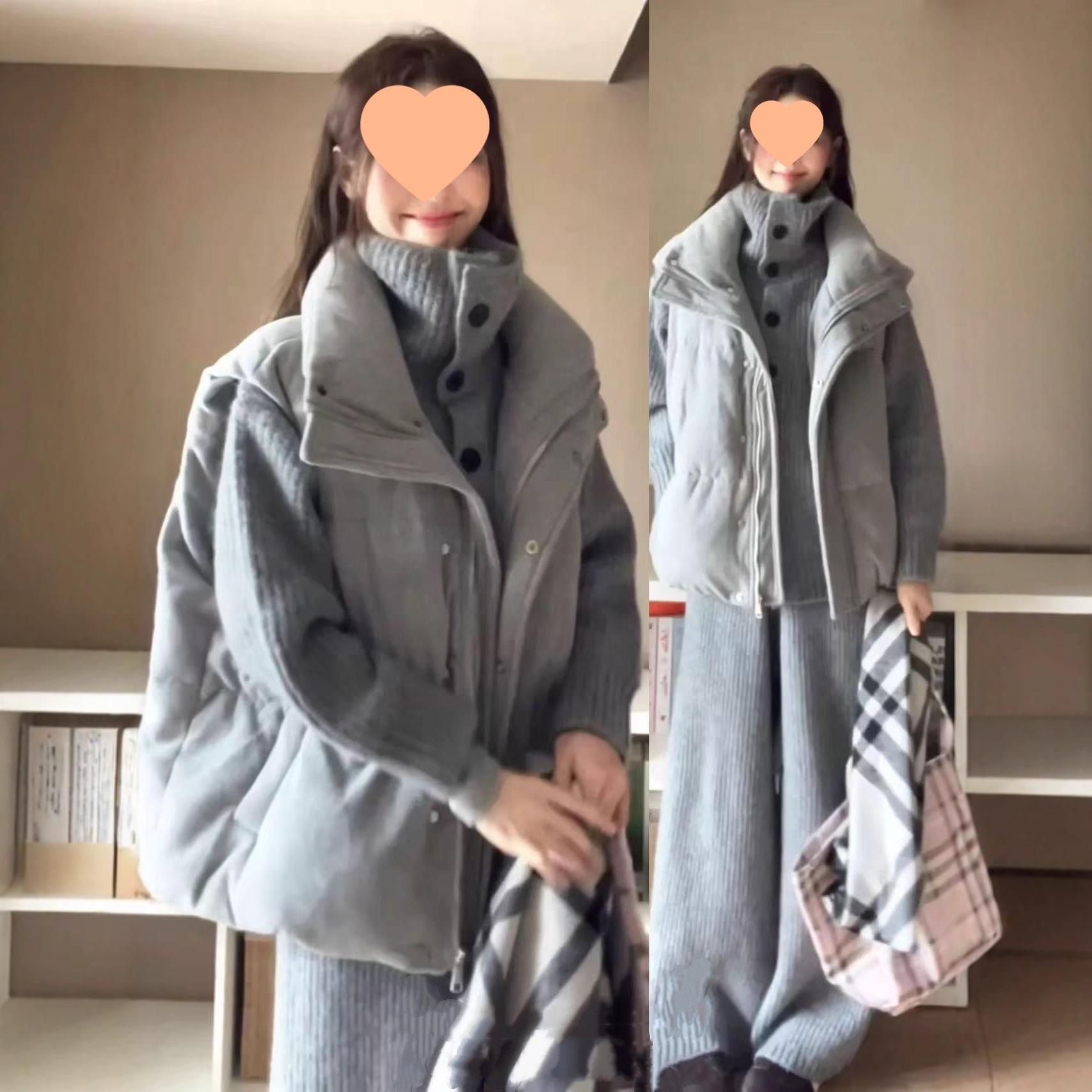 Korean Style Women s 3-Piece Autumn/Winter Set: Sleeveless Puffer Vest, Cardigan Sweater, Wide-Leg Pants XL
Korean Style Women s 3-Piece Autumn/Winter Set: Sleeveless Puffer Vest, Cardigan Sweater, Wide-Leg Pants XL