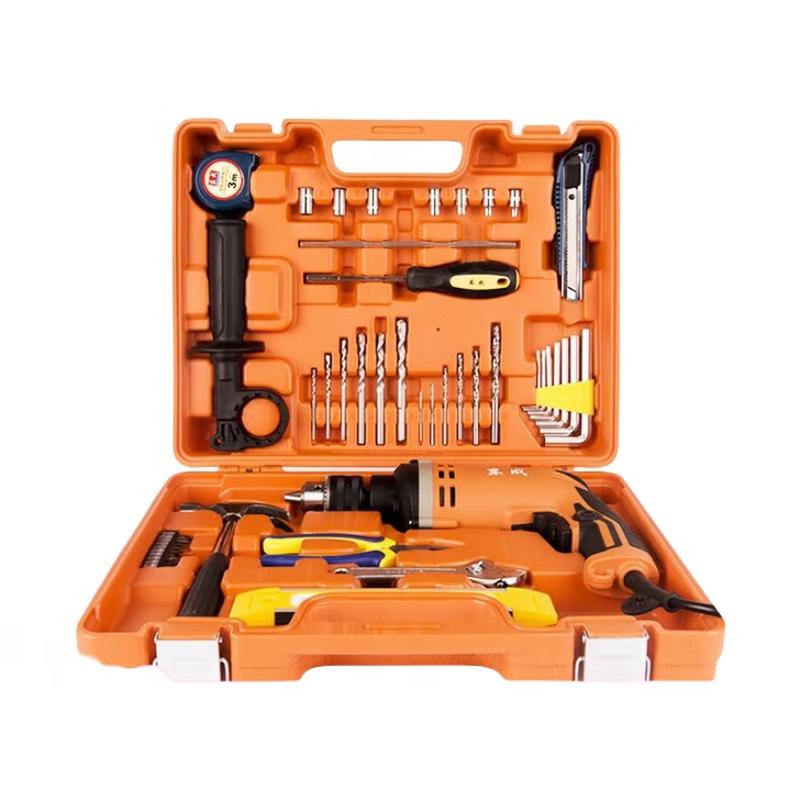 Dongcheng Impact Drill & Household Tool Kit CN plug (adapter included)
Dongcheng Impact Drill & Household Tool Kit CN plug (adapter included)