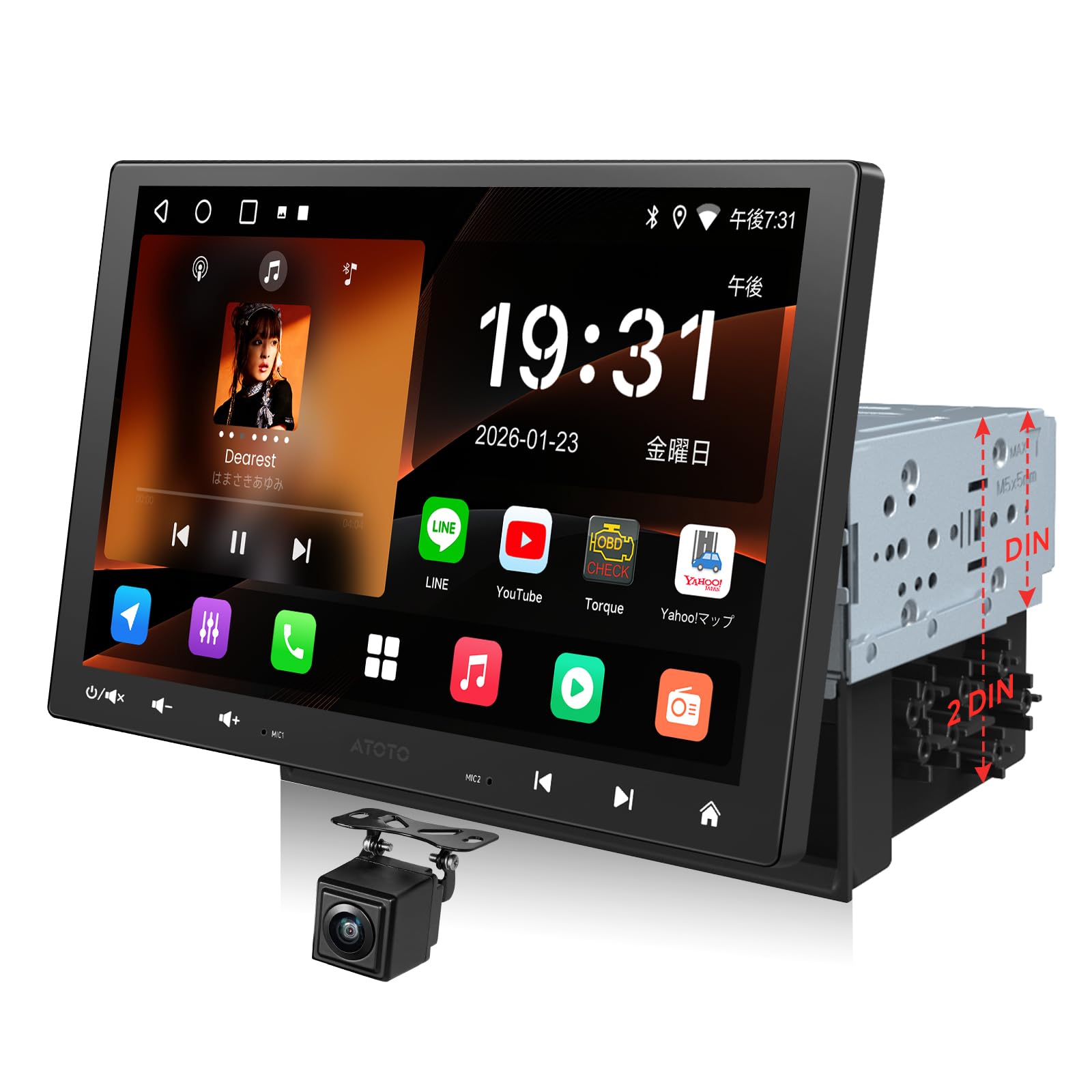 ATOTOZONE A5L QLED Дисплей Аудіо Android Автомобільна Навігація з Бездротовим CarPlay та Android Auto Голосовий Помічник AI Резервне Копіювання GPS Технічне Затвердження 10,1-дюймовий
ATOTOZONE A5L QLED Дисплей Аудіо Android Автомобільна Навігація з Бездротовим CarPlay та Android Auto Голосовий Помічник AI Резервне Копіювання GPS Технічне Затвердження 10,1-дюймовий