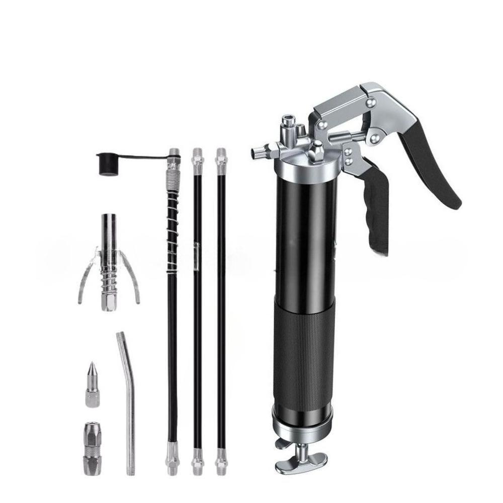 Oil Grease Gun Kit Manual Pistol Grip High Pressure Pump Heavy Duty 400CC Greasing Injector Tool for Maintenance and Repairs чёрный
Oil Grease Gun Kit Manual Pistol Grip High Pressure Pump Heavy Duty 400CC Greasing Injector Tool for Maintenance and Repairs чёрный
