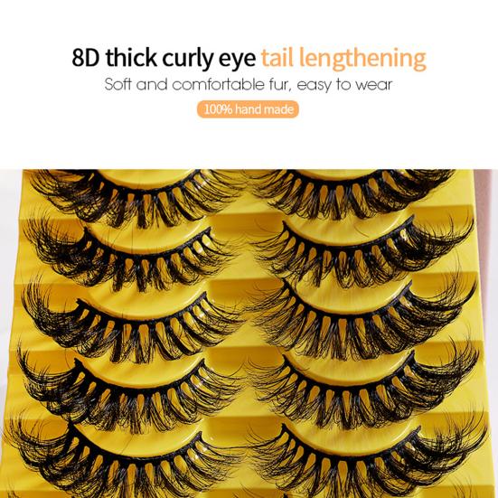 Yousheng 9 Pairs/Set False Eyelashes Natural 3D Effect Soft Thick Curled Dress Up Man-made Fibers Beauty False Eye Lashes for Party C
Yousheng 9 Pairs/Set False Eyelashes Natural 3D Effect Soft Thick Curled Dress Up Man-made Fibers Beauty False Eye Lashes for Party C