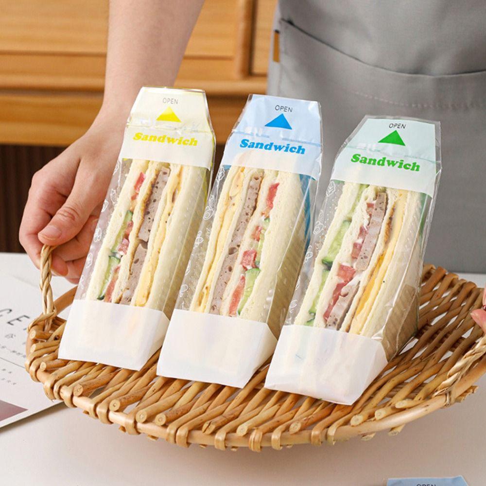 Triangular Bread Sandwich Bags Transparent Baking Bag High Quality Super Bags Food Light Green C 
Triangular Bread Sandwich Bags Transparent Baking Bag High Quality Super Bags Food Light Green C
